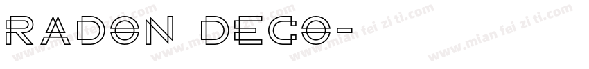 Radon Deco字体转换
